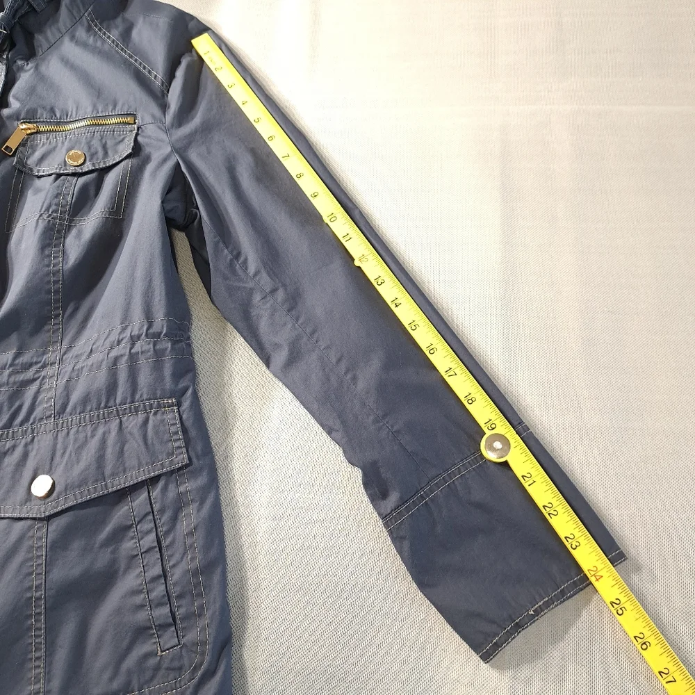 Michael‎ Kors Women's Jacket Blue Gold Tone Accents Size Medium